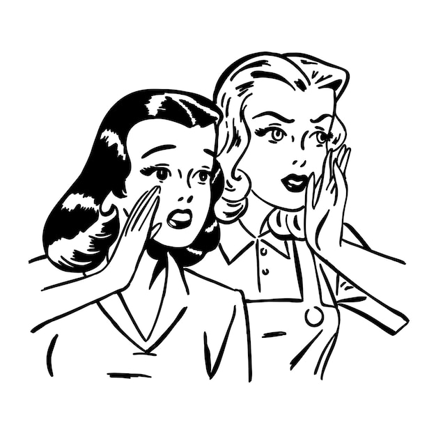 女性の悲鳴ポップアートレトロなベクトルイラストコミックスタイルの模倣漫画のキャラクター