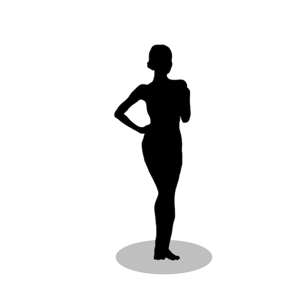 Woman silhouette vector