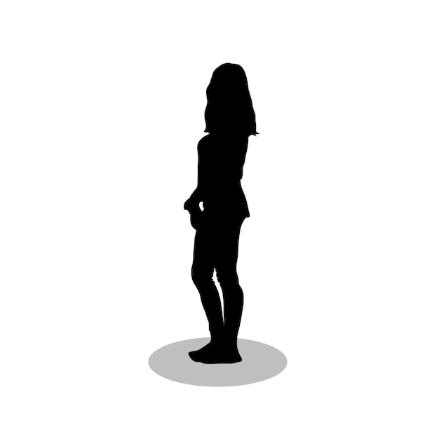 Vector woman silhouette vector