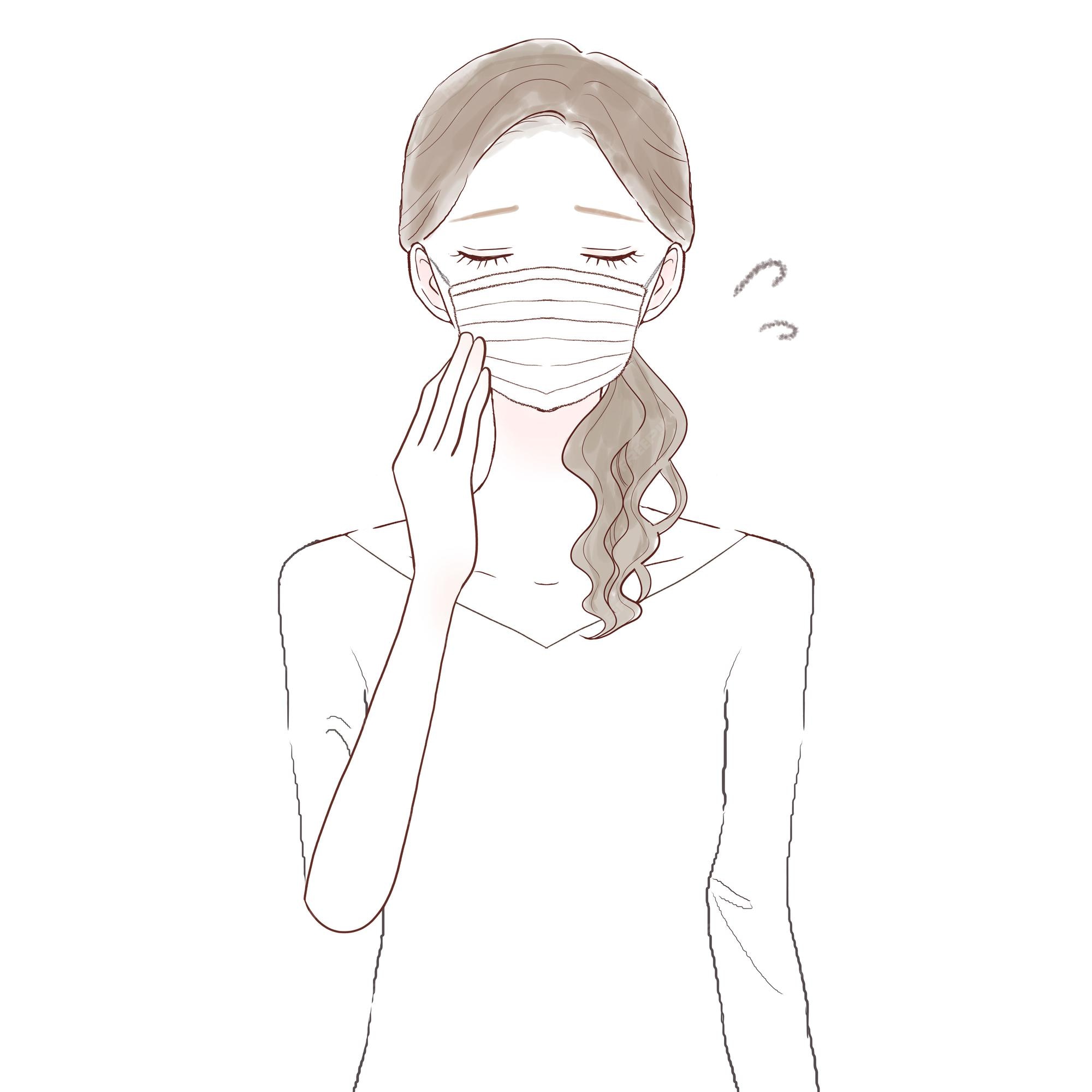 Premium Vector | Woman suffering from corona, cold and flu. on white background. Premium Vector | Woman suffering from corona, cold and flu. on white background.