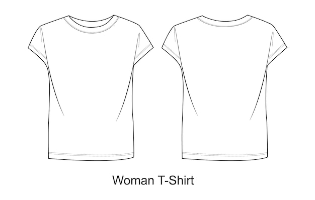 Woman Tee shirt Mockup