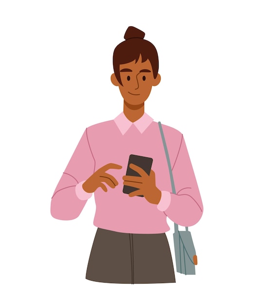 Woman using mobile phone