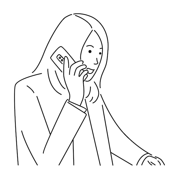 Woman using mobile phone