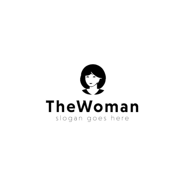 Vector woman vector logo design