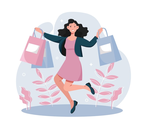 Woman with bags
