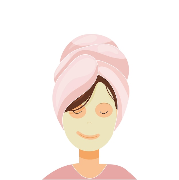 woman with care mask on the face nurturing self beauty cosmetics and the art of self care
