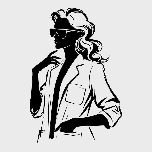 woman with a lab coat