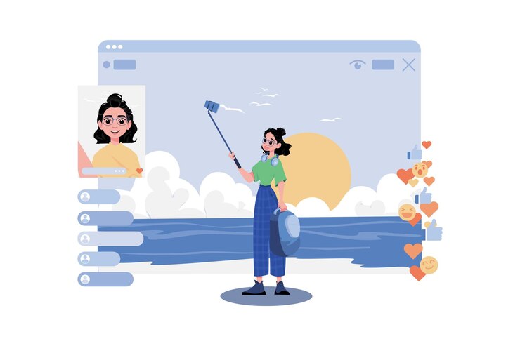 Woman With A Mobile Phone Streaming Online