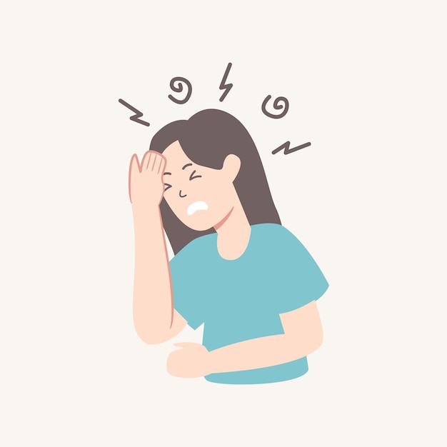 woman with stress