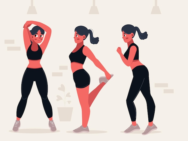woman working out