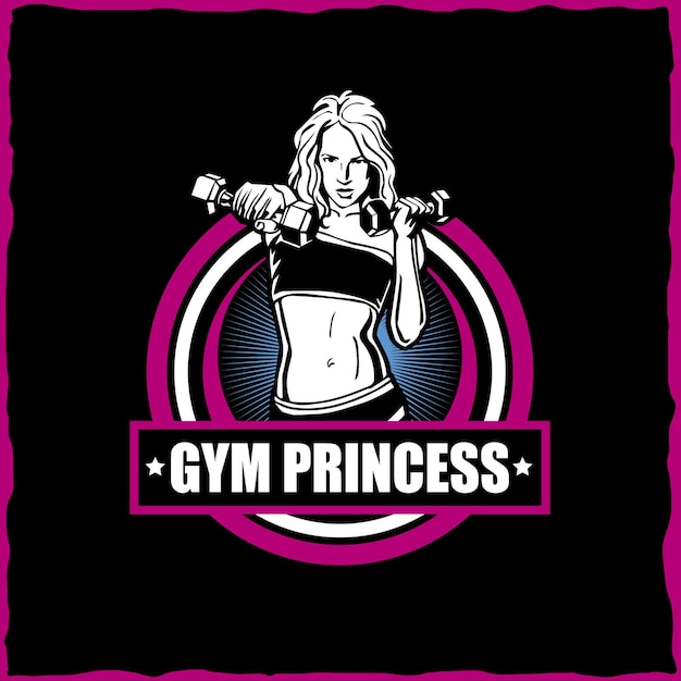 Woman workout t shirt design vector