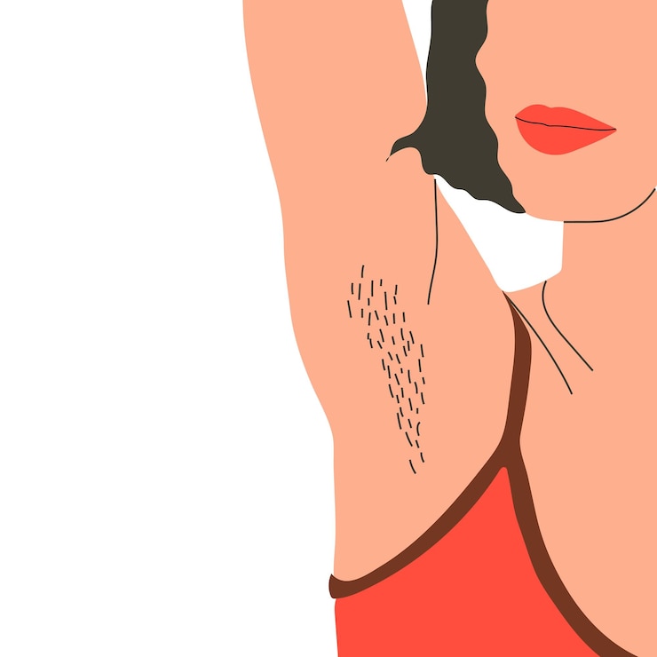 Vector a womans head and shoulders are depicted