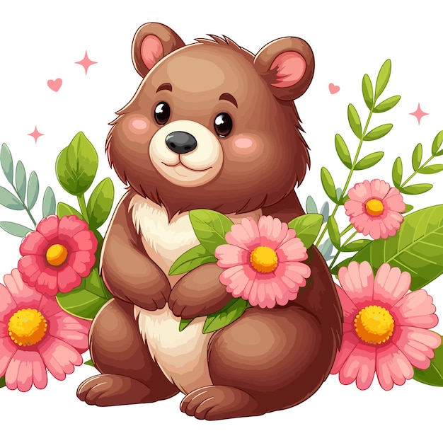 wombat vector cartoon illustration