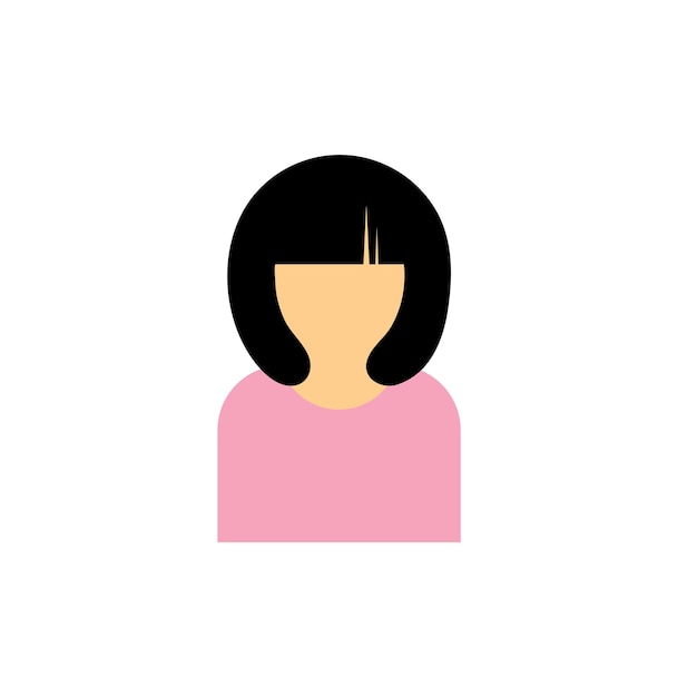 ベクトル women and face logo vector