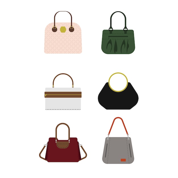 女性のバッグのイラスト