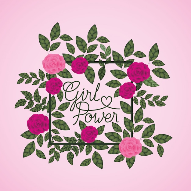 Vector women day label with roses