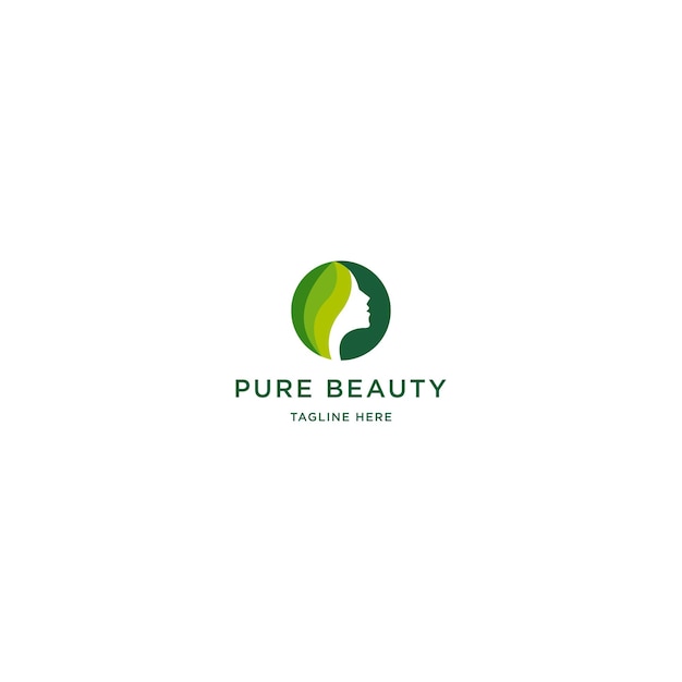 Женщины сталкиваются с логотипом Pure Beauty Icon Design Template Elegant Luxury Modern Spa Cosmetic vector