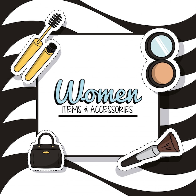 Vector women fashion accesories