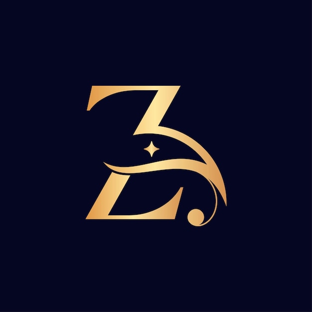 women fashion hotel luxury logo letter Z