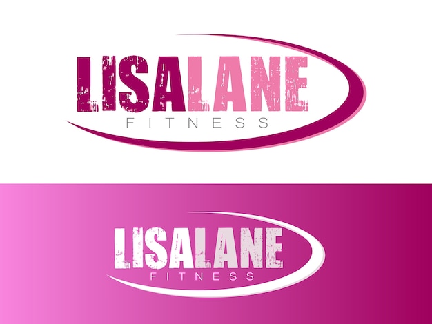 Logo dell'allenatore di fitness femminile