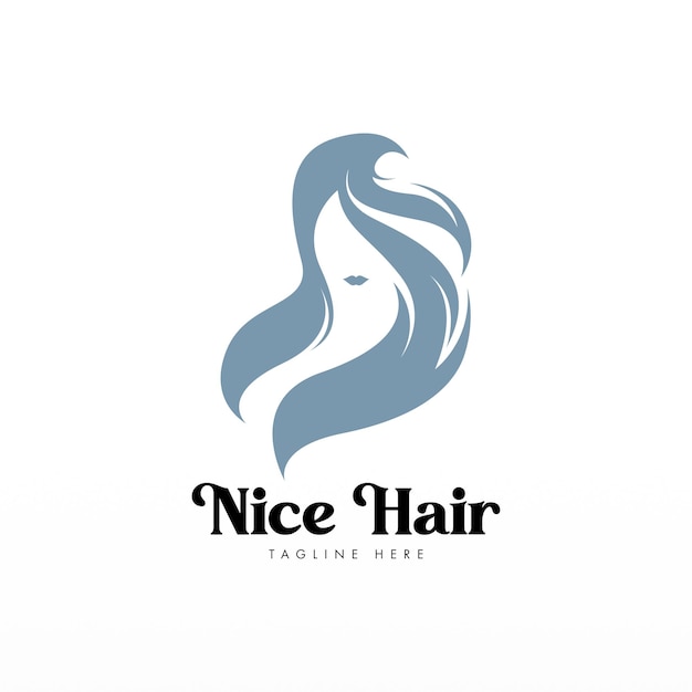 Women hair logo design concept Hair logo template Hair fashion logo template