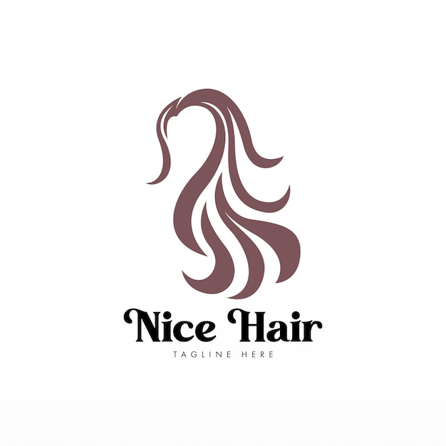 Women hair logo design concept Hair logo template Hair fashion logo template