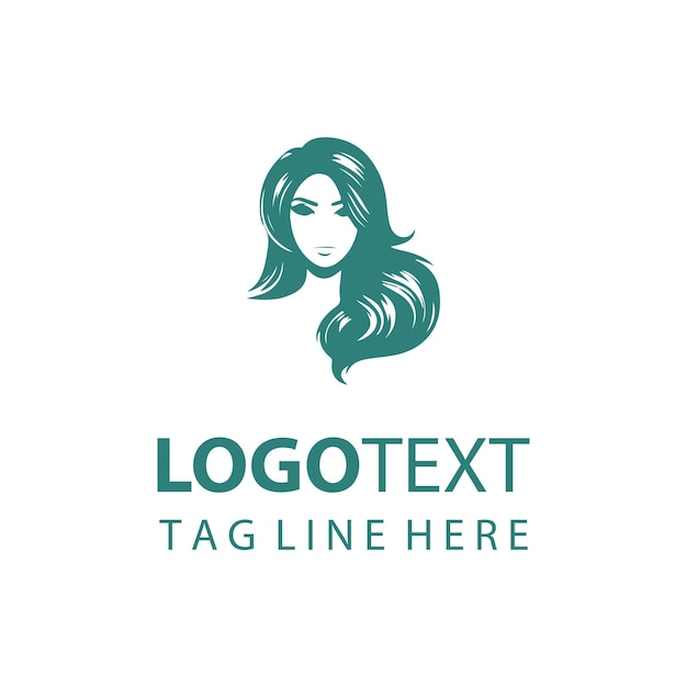 Women Hair Logo Illustrations