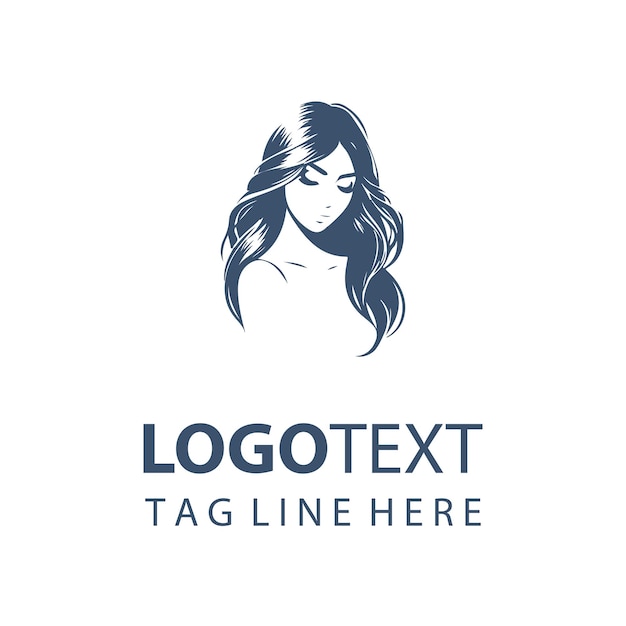 Women Hair Logo Illustrations