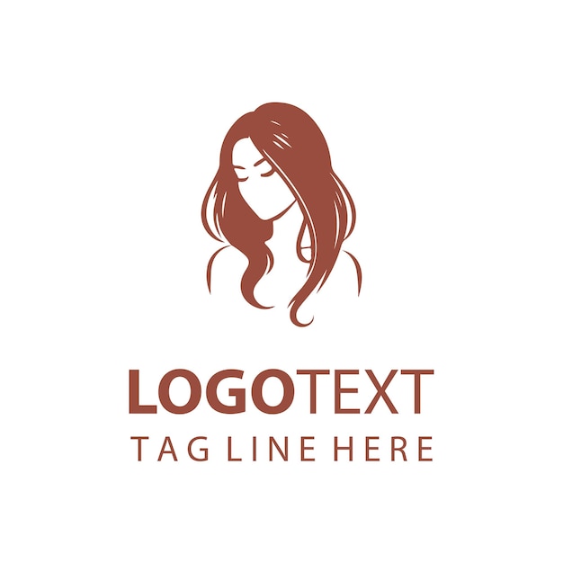 Women Hair Logo Illustrations