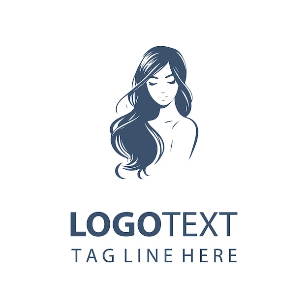 Women Hair Logo Illustrations