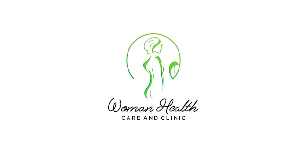 Vector women health logo idea