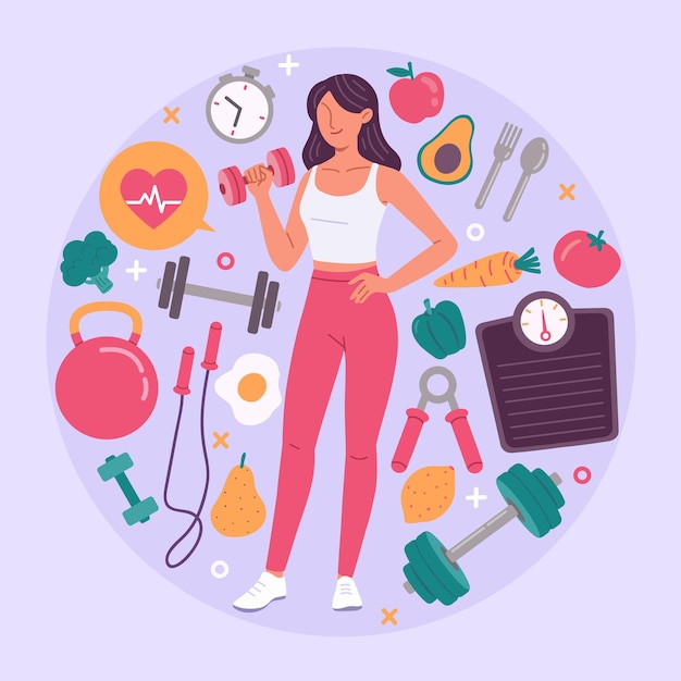 women healthy life style weight loss