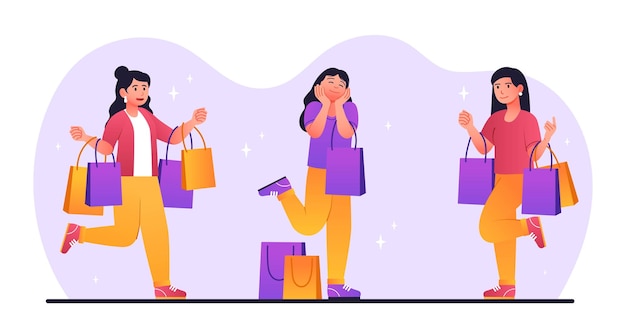 Women holding shopping bags