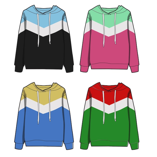 Women hoodie fashion vector design