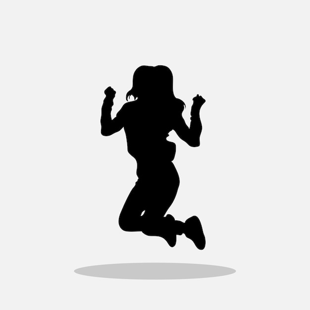 Women jumping vector png