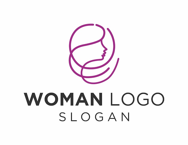 Vettore progettazione del logo delle donne