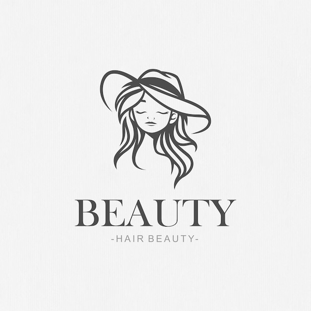 Vector women logo for hair care