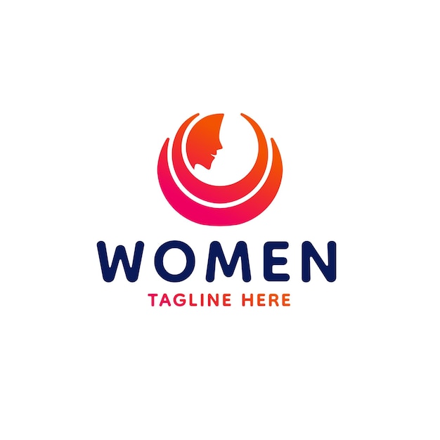 Women Logo Icon Design Vector Template