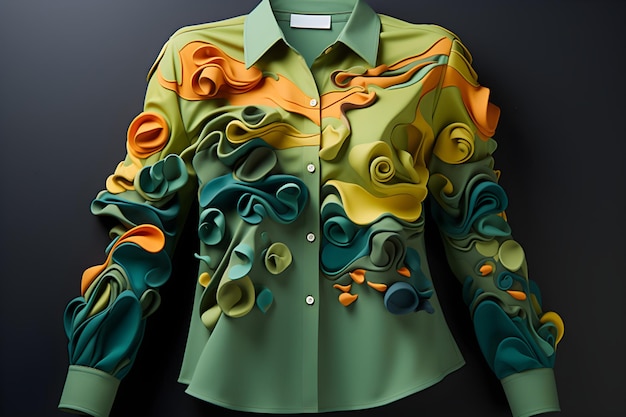 Вектор Женская роскошная стильная модная рубашка