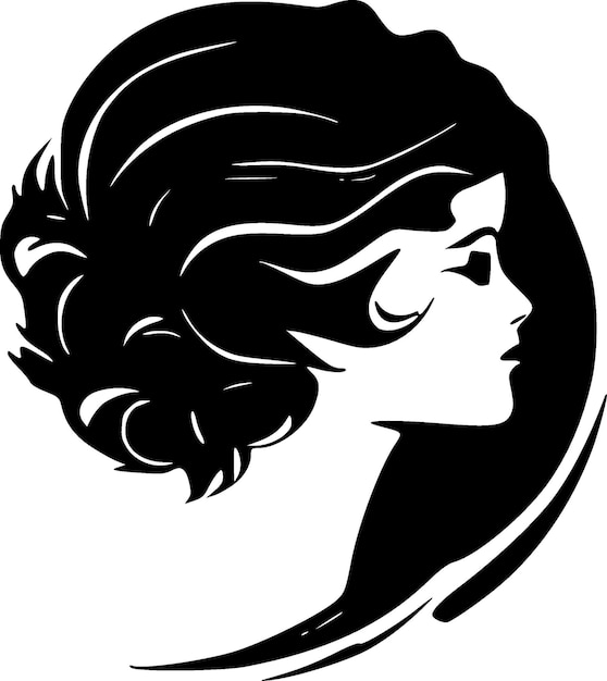 Women Minimalist and Simple Silhouette Vector illustration