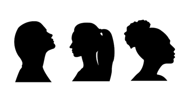 Women Profile Silhouettes