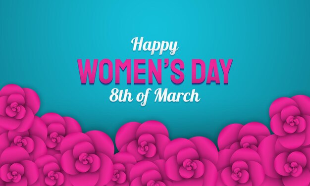 Vector women's day background design vector illustration