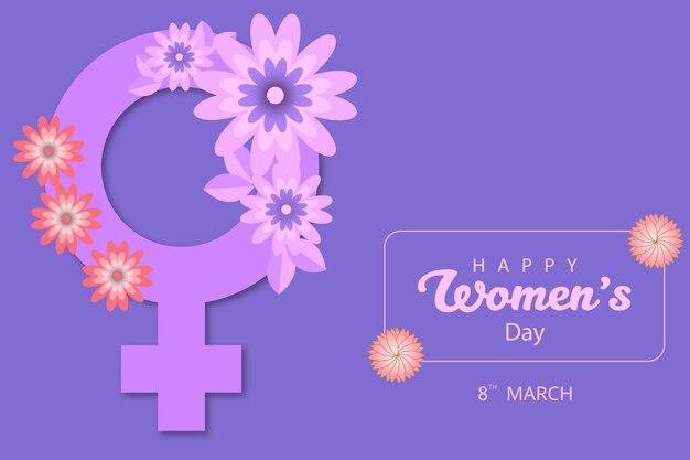 Women's day background design