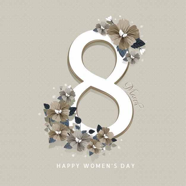 Vector women's day background.