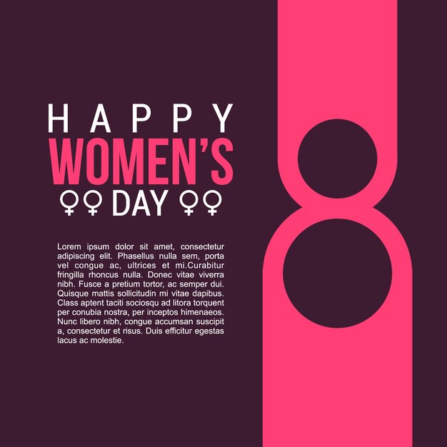 Vector women's day background