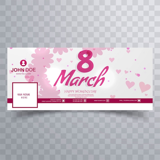 Women's day facebook cover design