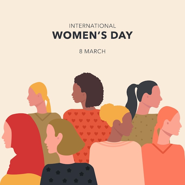 Women's day in flat design