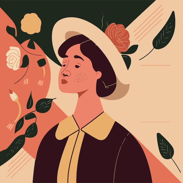 女性の日グリーティング カード ベクトル イラスト デザイン
