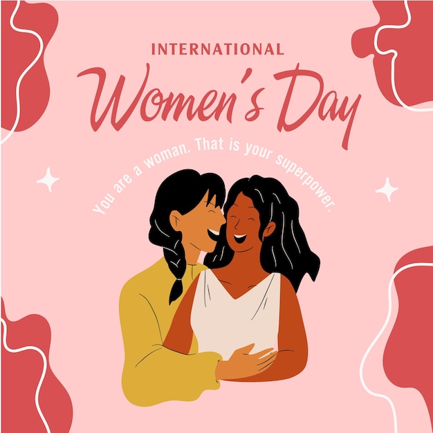 Vector women's day, illustration, clipart,