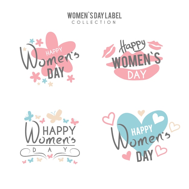 Women's day label collection